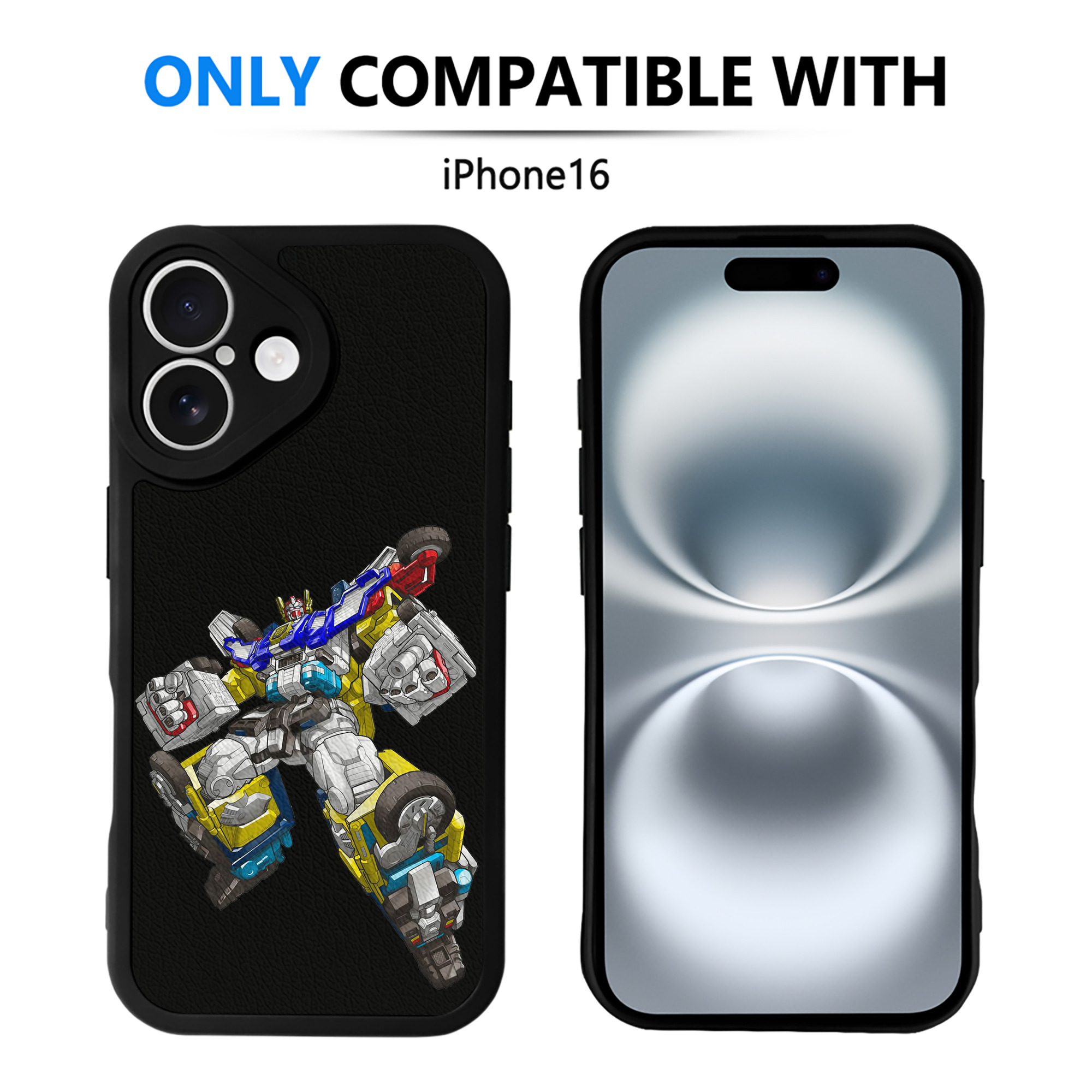 （画像用）  【iPhone 16シリーズ対応】シリコンスマホケース（レザー調） 材質：シリコン